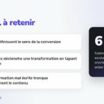 L'essentiel à retenir : from et to définissent le sens de la conversion ; Le type prefix déclenche une transformation en tapant un caractère ; Une transformation mal écrite tronque silencieusement le contenu